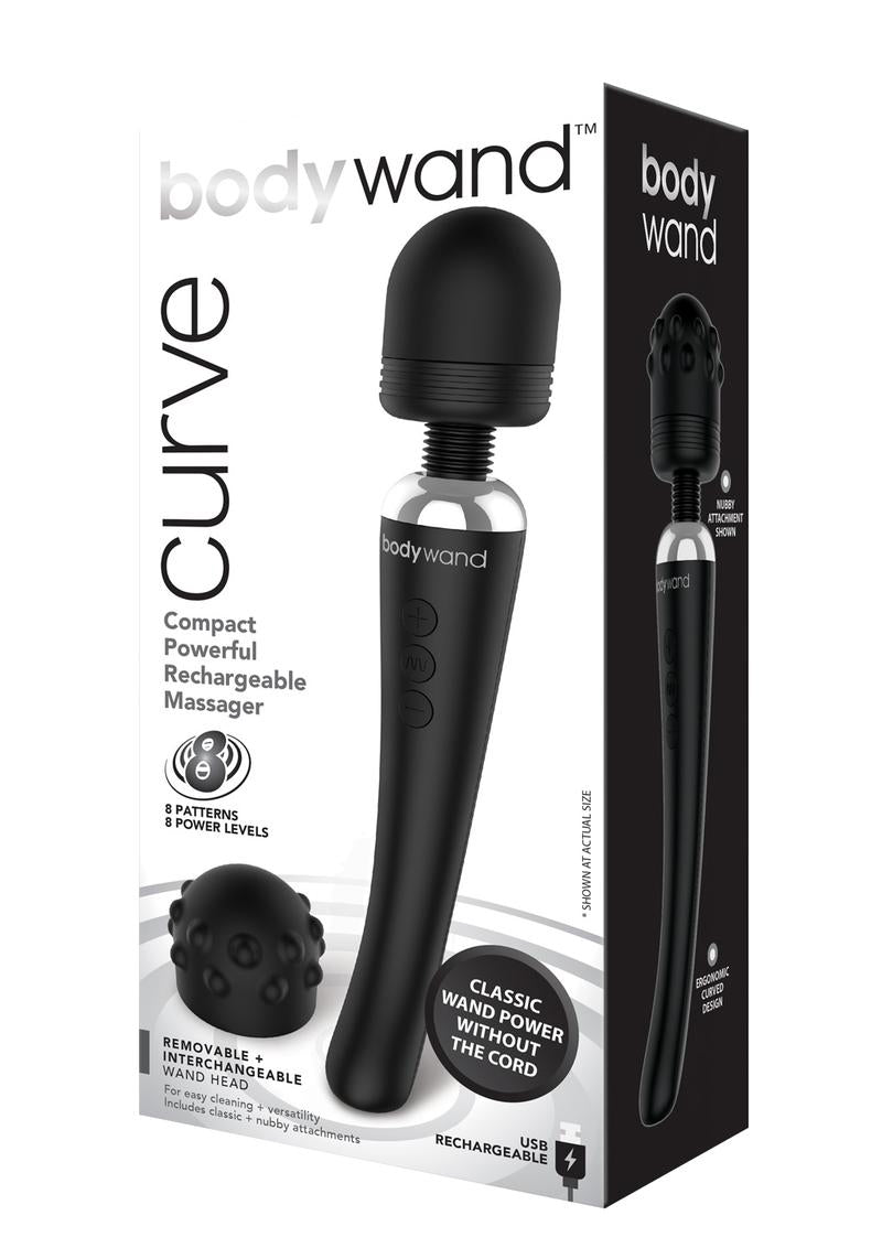 XGEN Bodywand Curve Rechargeable Wand — Black - X-BW151