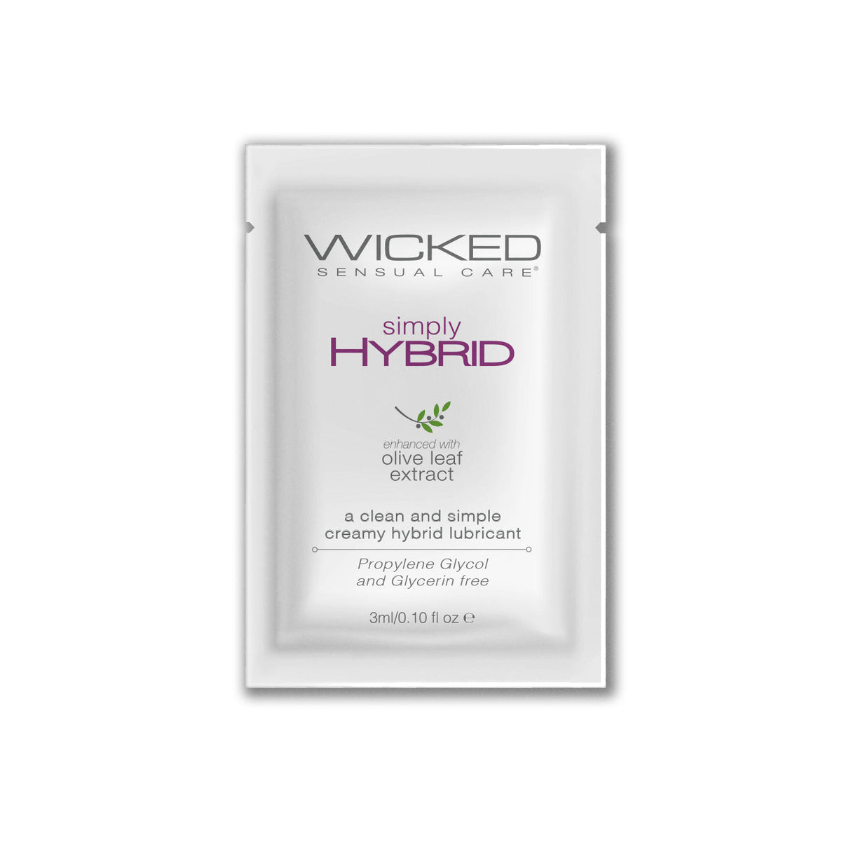 Wicked Simply Hybrid Sachet — Hybrid Water & Silicone Lubricant - WK621
