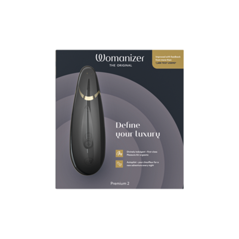 Womanizer Premium 2 Pleasure Air Clitoral Stimulator — Black - WZ5525