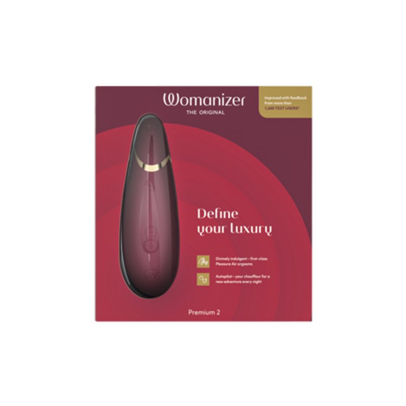 Womanizer Premium 2 Clitoral Stimulator — Bordeaux - WZ5532