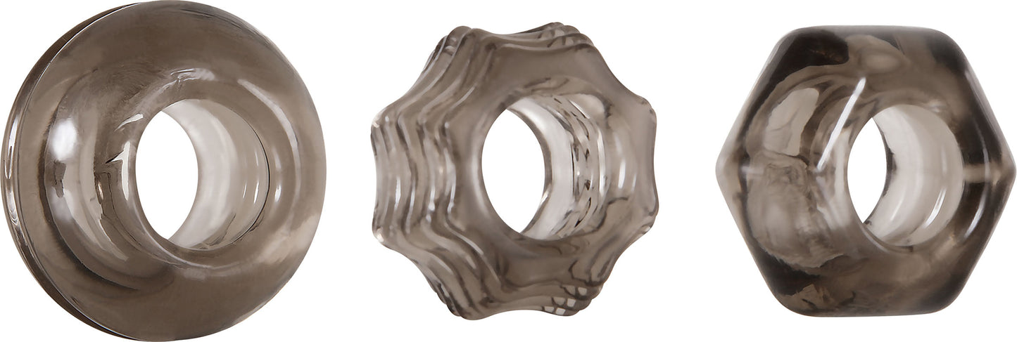 Triple Thick Cockrings by Evolved Novelties