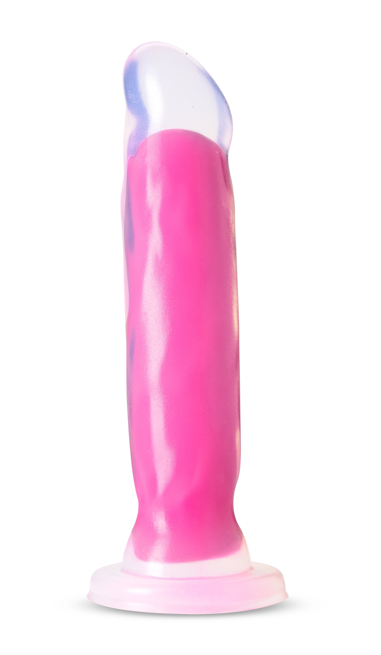 "Neo Elite Glow in the Dark - Marquee - 8 Inch Silicone Dual Density Dildo - Neon Pink BL-88200"