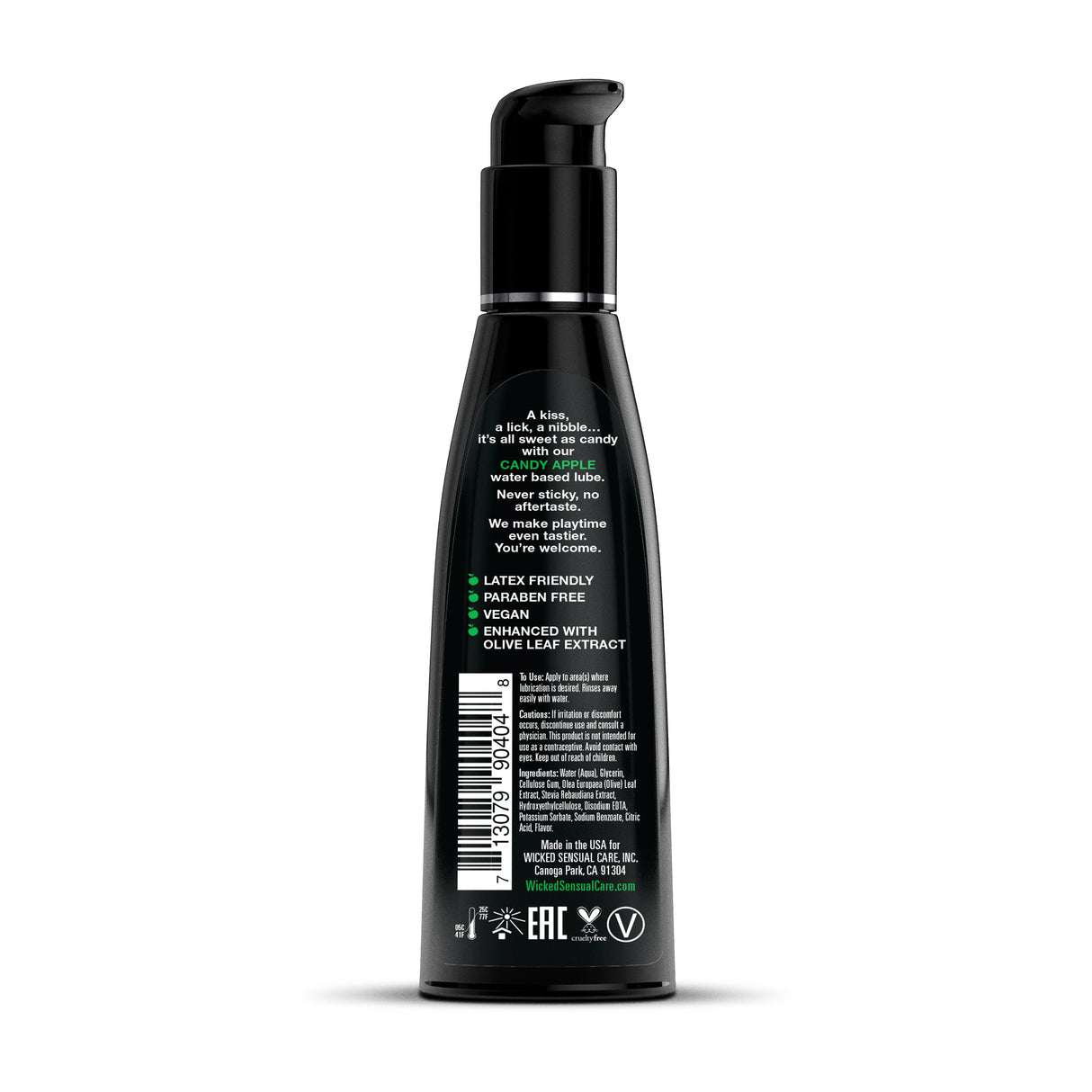 Wicked AQUA Candy Apple Personal Lubricant - 4 fl oz - WS-90404