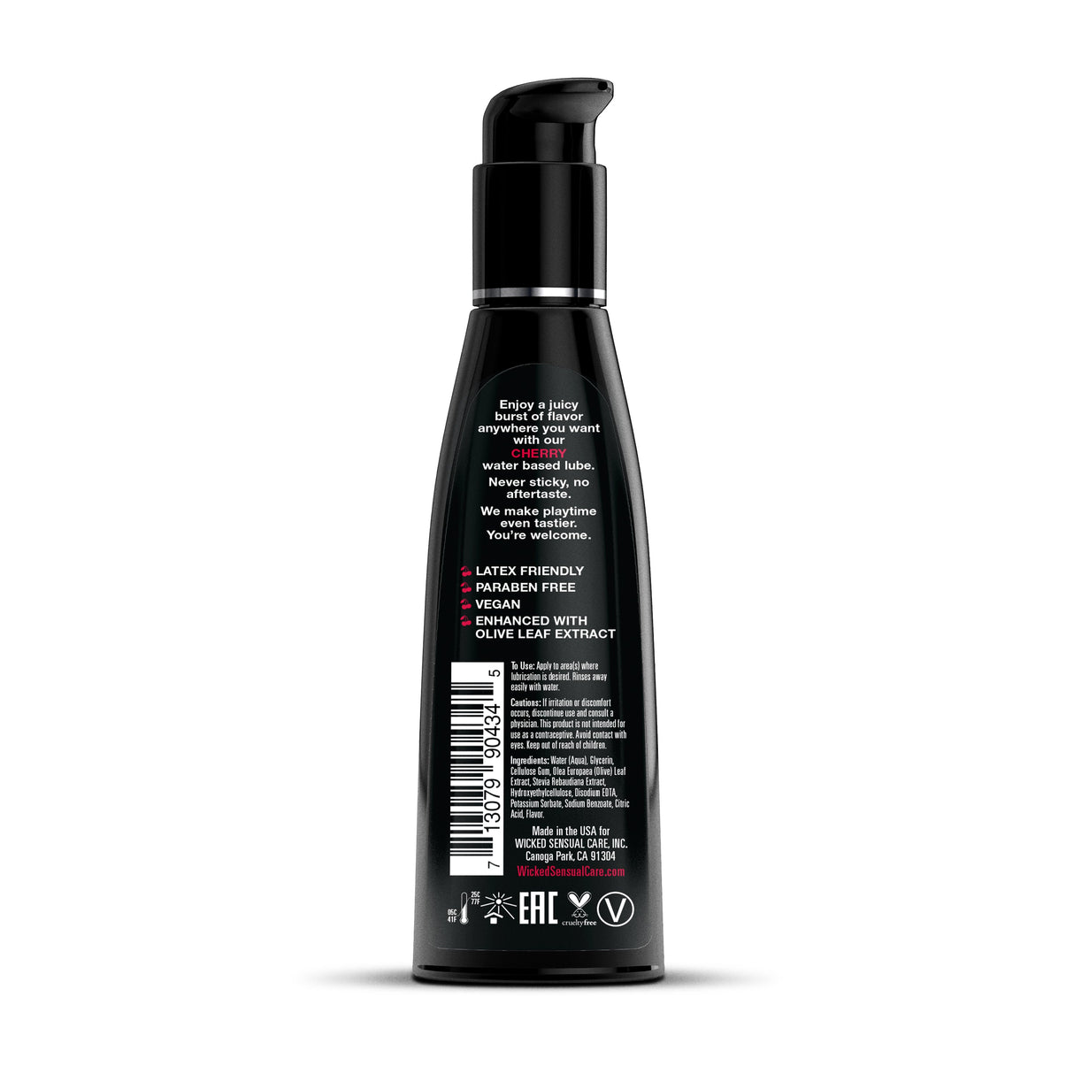 Wicked Aqua Cherry Personal Lubricant 4 oz - WS-90434