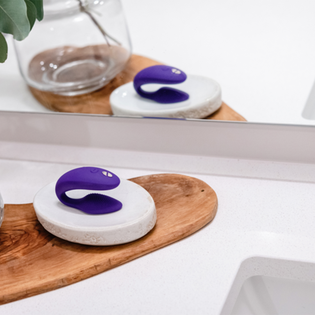 We-Vibe Sync 2 Couples Vibrator, Purple — USB Rechargeable - WE9356