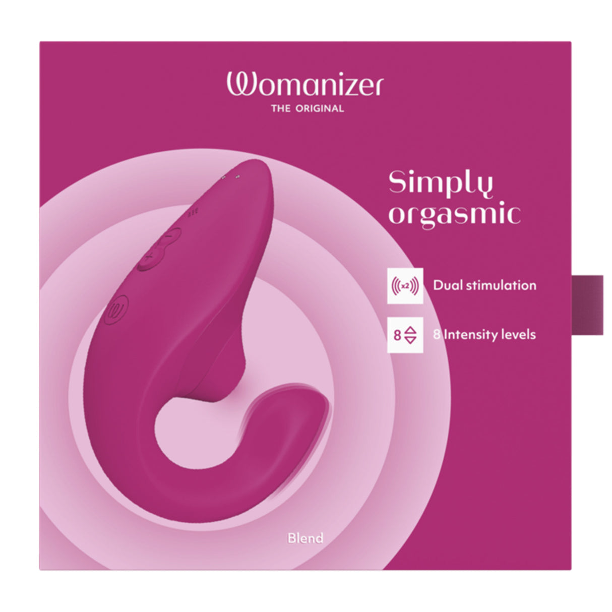 Womanizer Blend Vibrant Pink Dual-Stimulation Rabbit Vibrator - WZ2968
