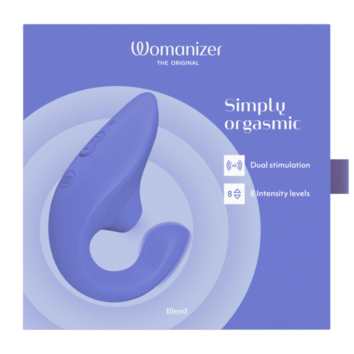 Womanizer Blend Rabbit Vibrator — Vibrant Blue - WZ3766