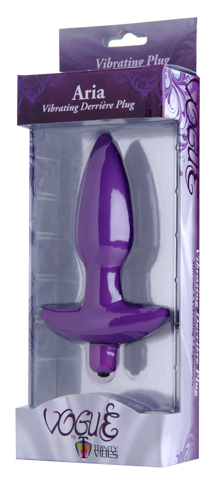 Aria Vibrating Silicone Anal Plug - Medium by XR Brands