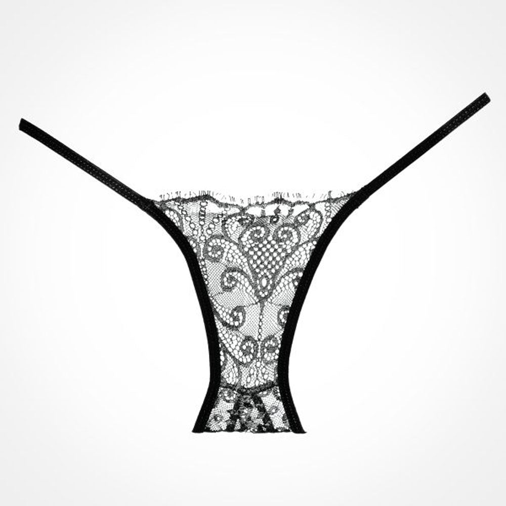 Adore Enchanted Belle Panty - One Size - Black by Allure Lingerie