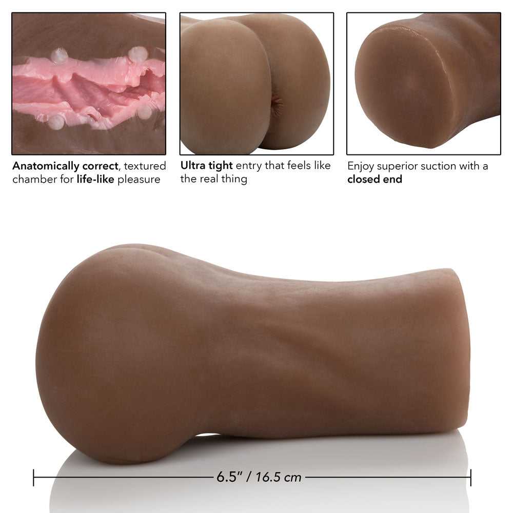 CalExotics Stroke It Ass Stroker — Brown, Ultra-Tight Closed-End - SE0912203