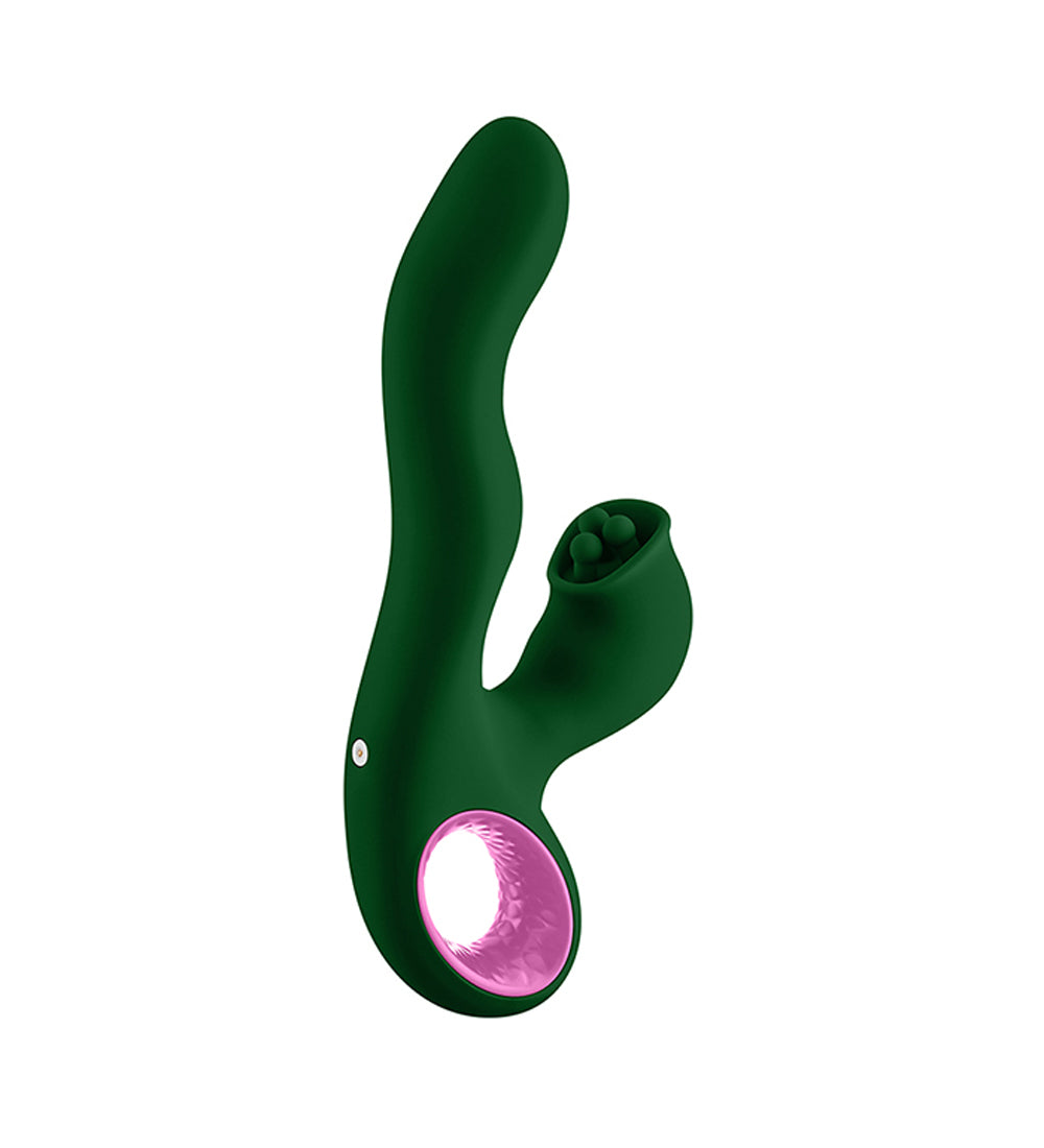 Femme Funn Pallina Triple-Action Rabbit Vibrator — Green - FF-1049-17