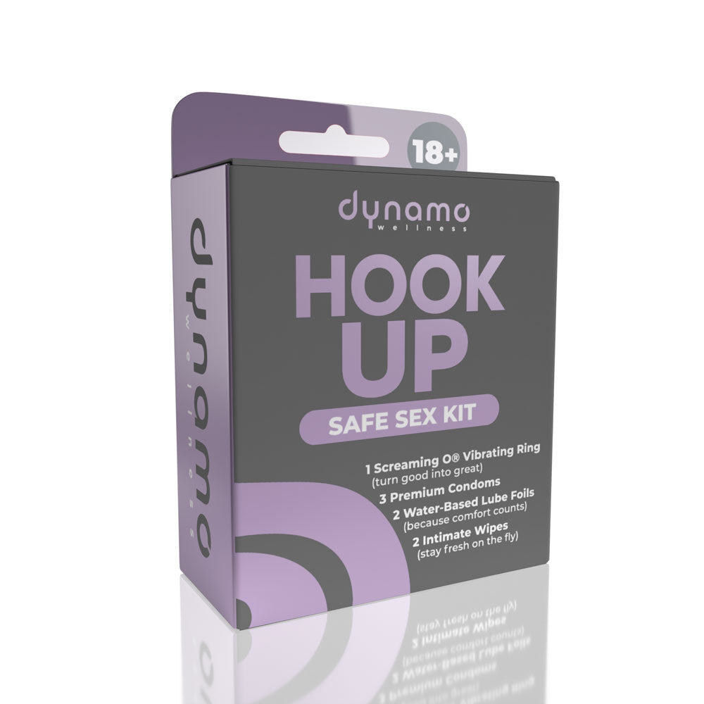Screaming O Hook Up Intimacy Kit — Vibrating Ring, 3 Condoms, 2 Lube Foils - SO-DW-KHU
