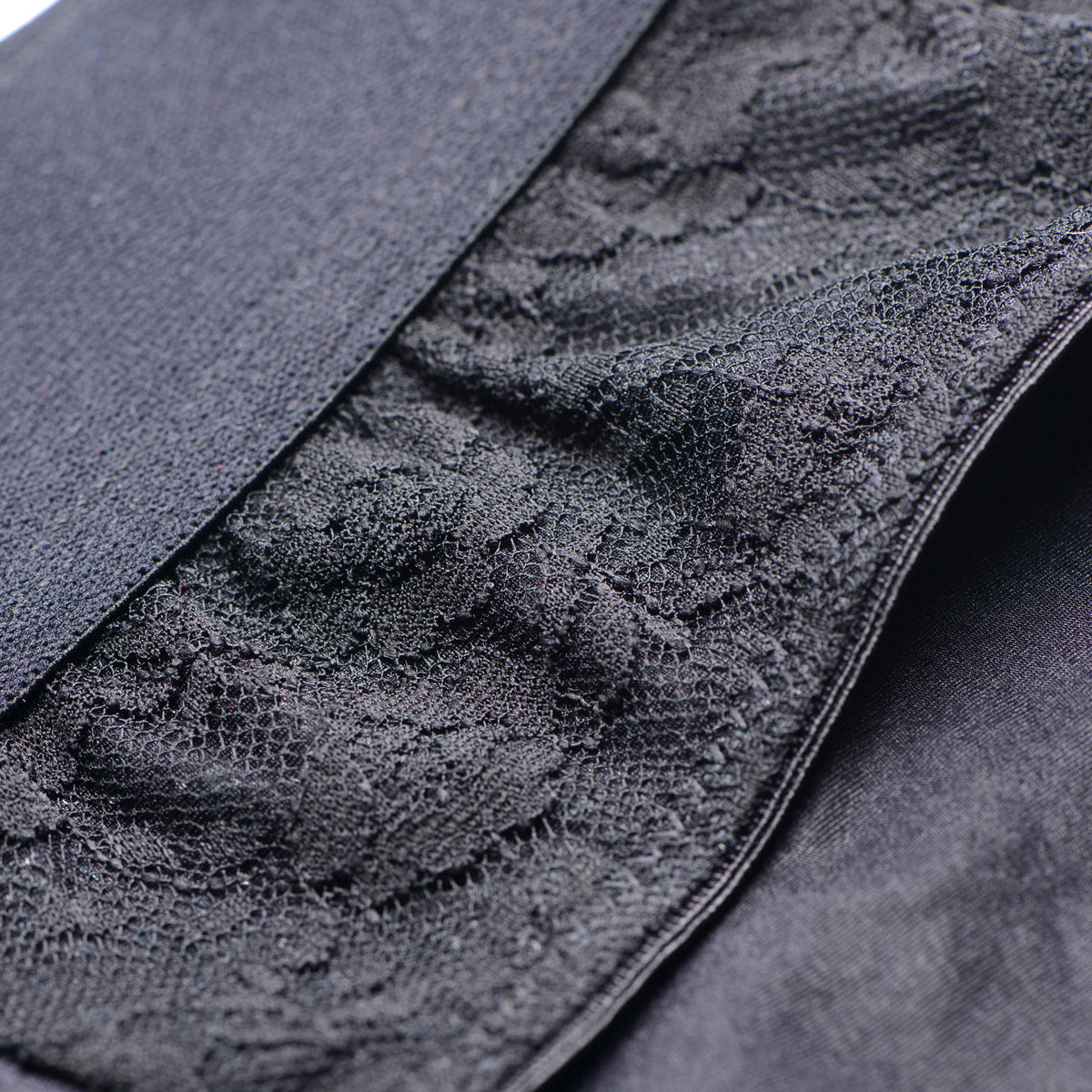 Lace Envy Black Crotchless Panty Harness - S/m
