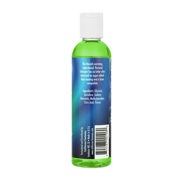 Razzels Warming Lubricant - Pleasurable Green Apple - 4 Oz. Bottle by California Fantasies