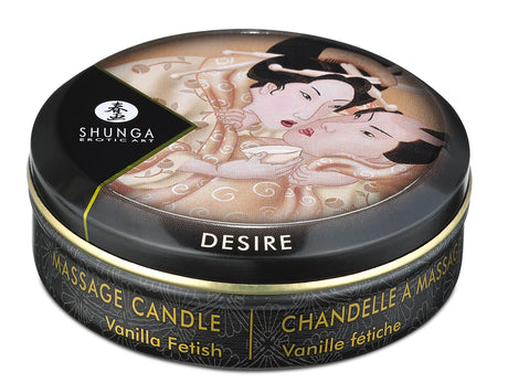 Shunga Mini Massage Candle — Vanilla Fetish, 1 fl oz - SHU4601