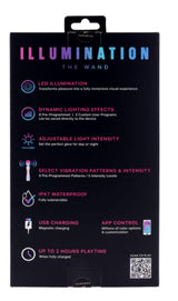 Illumination The Wand — Rechargeable Wand Vibrator with RGB Lighting - PM-P00542
