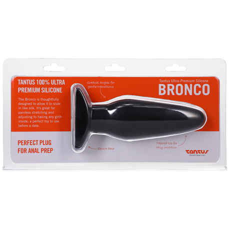 Tantus Bronco Silicone Butt Plug — 100% Ultra-Premium Silicone, 1.75 in - TS556