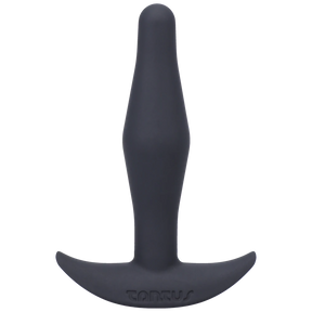 Tantus Little Flirt Onyx Firm Anal Plug, 0.8 in x 3.35 in - TS0208
