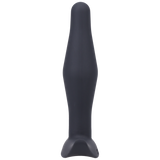 Tantus Little Flirt Silicone Butt Plug — Black, 0.8 x 3.35 in - TS501BK