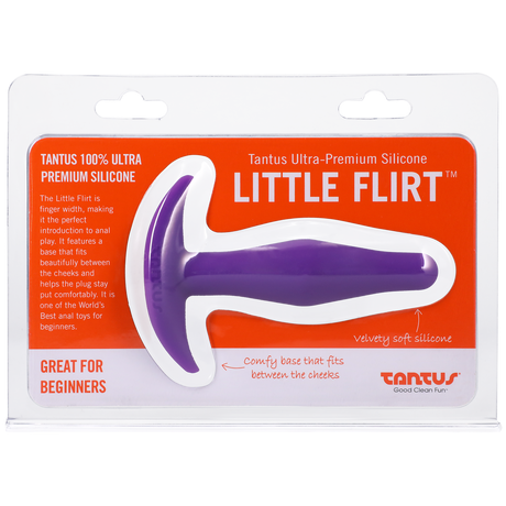 Tantus Little Flirt Butt Plug — Ultra-Premium Silicone, Purple Haze - TS501PH