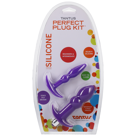 Tantus Perfect Plug Kit — Lilac Firm Anal Plugs (2-Pack) - TS0499