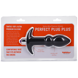 Tantus Perfect Plug Plus — Small Anal Plug, Black - TS565BK