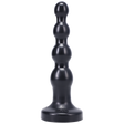 Tantus Large Ripple Silicone Butt Plug — Black - TS506BK