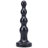 Tantus Large Ripple Silicone Butt Plug — Black - TS506BK
