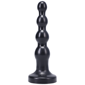 Tantus Large Ripple Silicone Butt Plug — Black - TS506BK