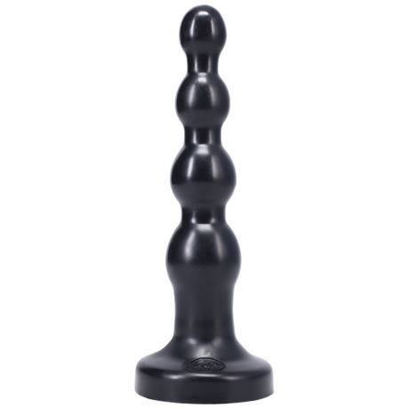 Tantus Large Ripple Silicone Butt Plug — Black - TS506BK