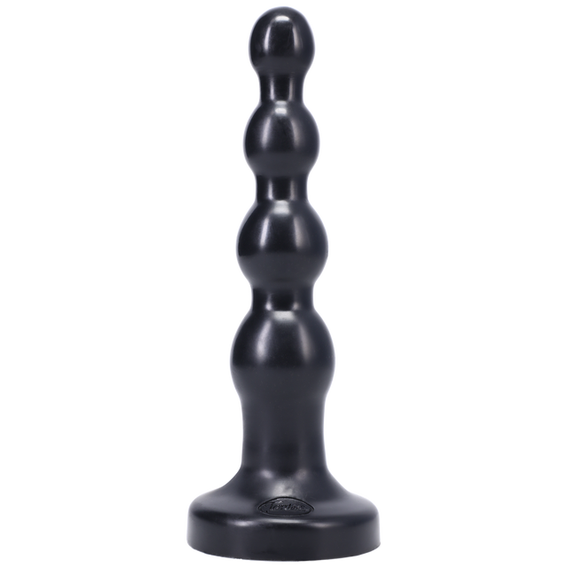 Tantus Large Ripple Silicone Butt Plug — Black - TS506BK