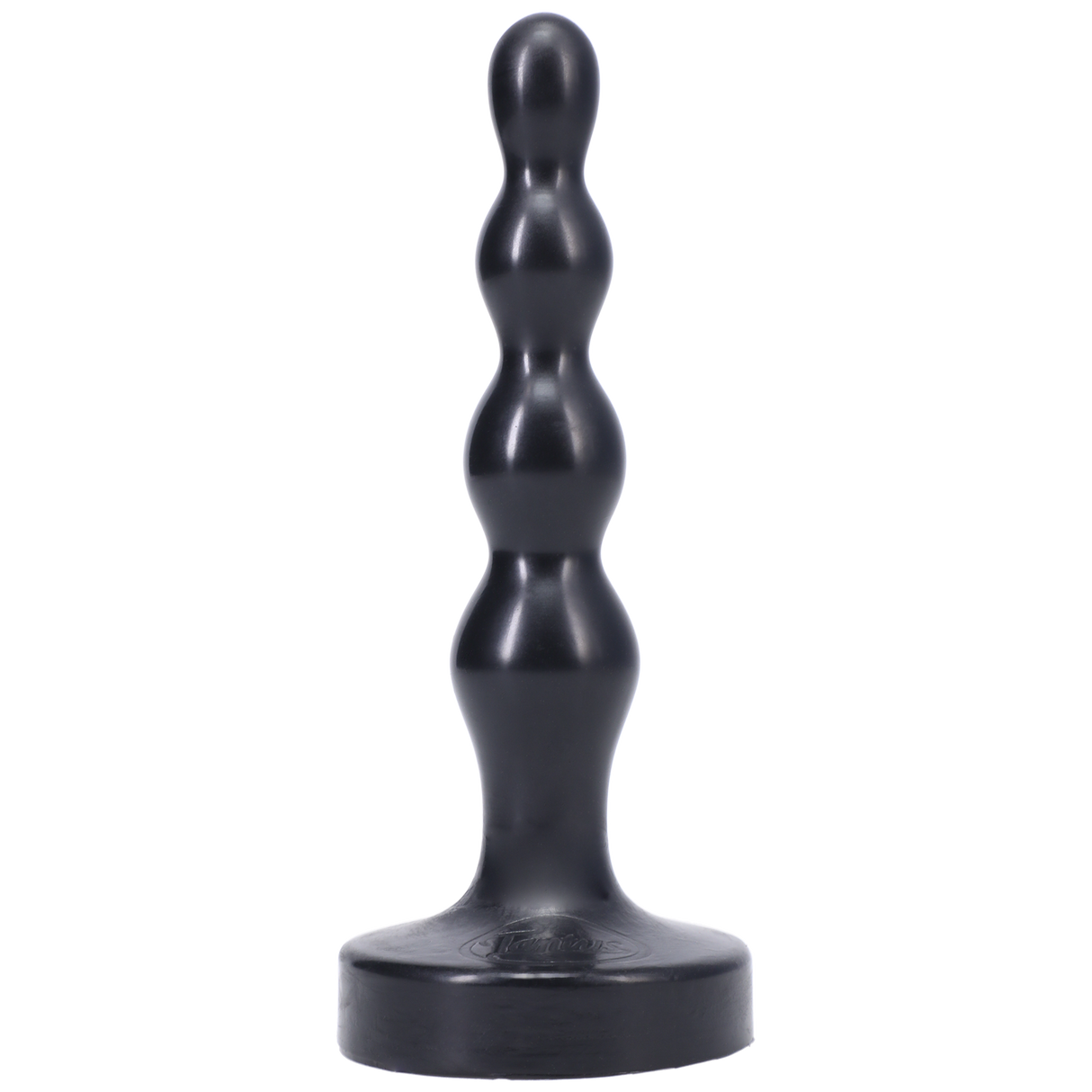 Tantus Ripple Small Butt Plug — Black, 1" Diameter - TS505BK