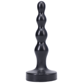 Tantus Ripple Small Butt Plug — Black, 1" Diameter - TS505BK