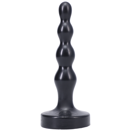 Tantus Ripple Small Butt Plug — Black, 1" Diameter - TS505BK