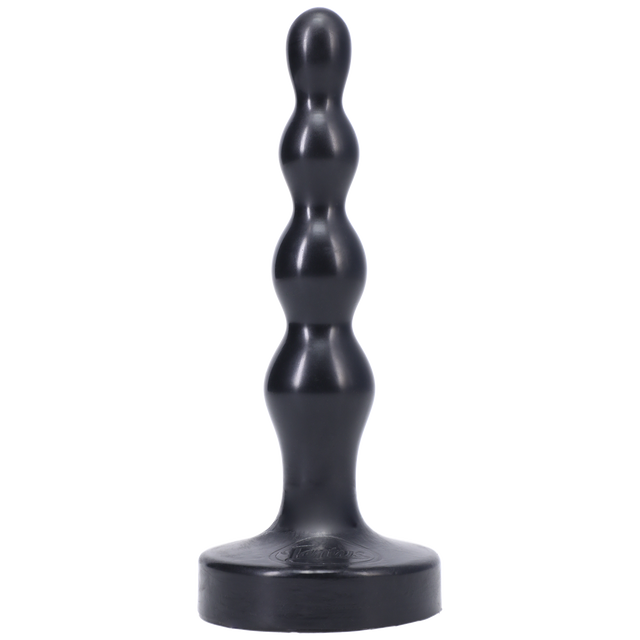 Tantus Ripple Small Butt Plug — Black, 1" Diameter - TS505BK