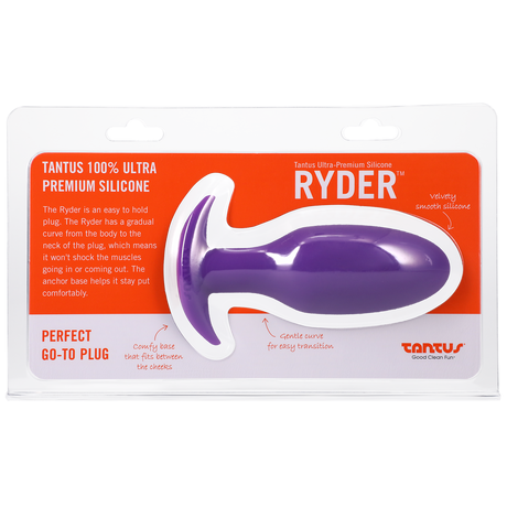 Tantus Ryder Silicone Butt Plug — Lilac, 1.47" Diameter - TS523MP