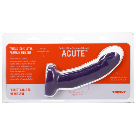 Tantus Acute Medium Anal Toy, Amethyst — 1.25in x 5in - TS1960