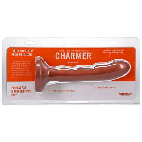 Tantus Charmer G-Spot Dildo, Copper — 6.8 in - TS3631
