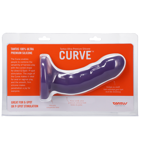 Tantus Curve Amethyst Medium Anal Toy — 6 in x 1.37 in - TS3544