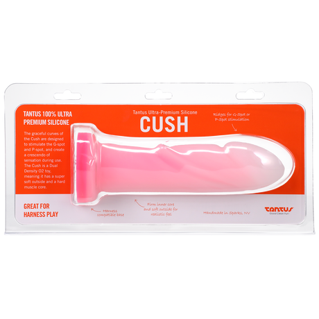 Tantus Cush Rose Quartz Dual Density Dildo — 7 in - TS4725