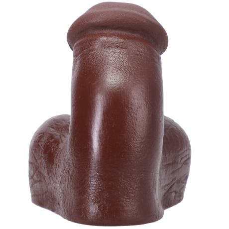 Tantus On the Go Silicone Packer — Espresso, Super Soft 3" - TS0451