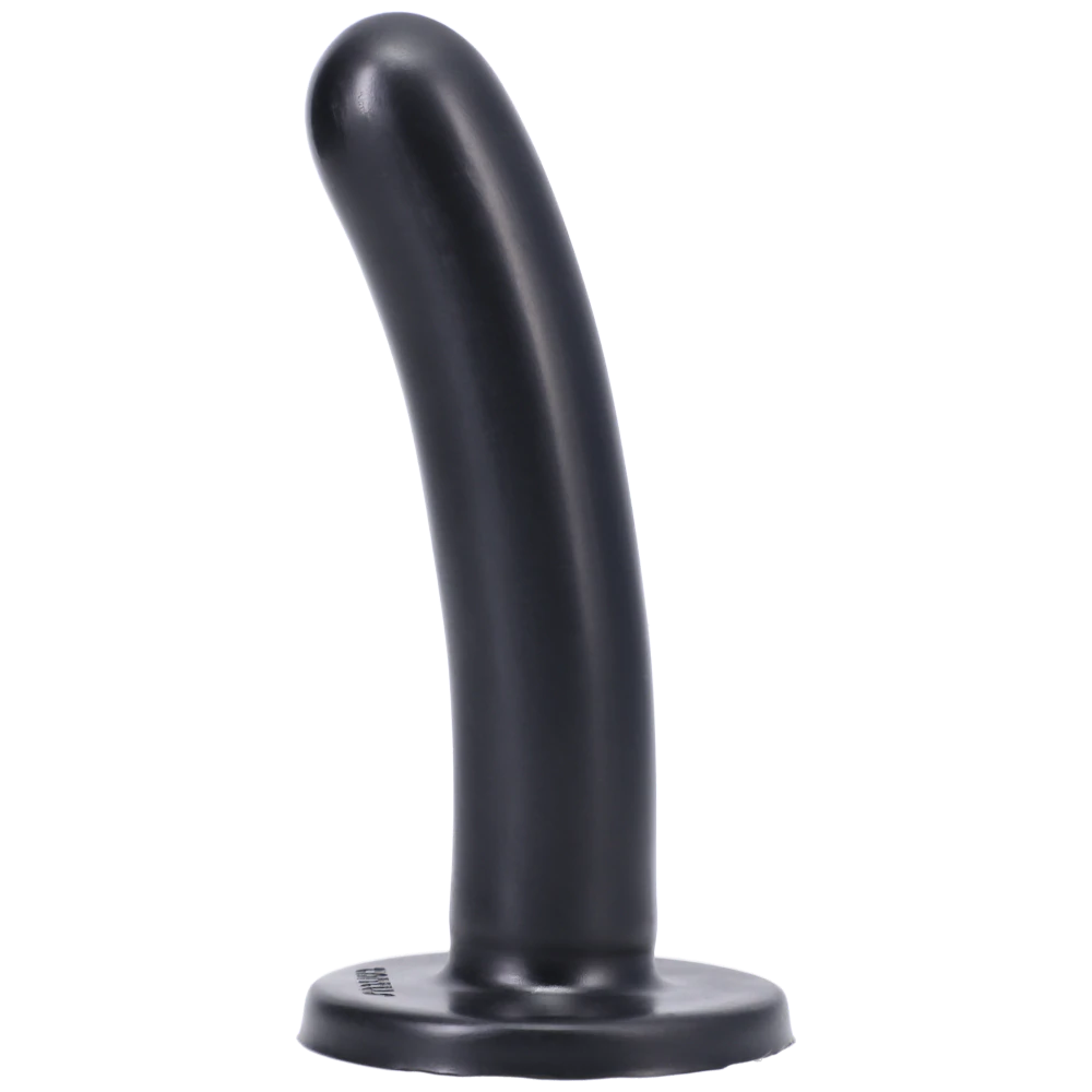 Tantus Silk Medium Dildo — Onyx, Firm (1.1" x 5.25") - TS1199