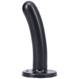 Tantus Silk Medium Dildo — Onyx, Firm (1.1" x 5.25") - TS1199