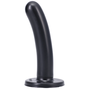 Tantus Silk Medium Dildo — Onyx, Firm (1.1" x 5.25") - TS1199