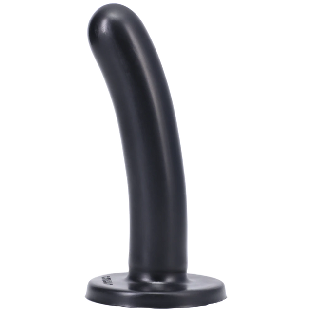 Tantus Silk Medium Dildo — Onyx, Firm (1.1" x 5.25") - TS1199