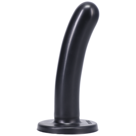 Tantus Silk Medium Silicone Dildo — 1.1 x 5.25 in, Black - TS102BK