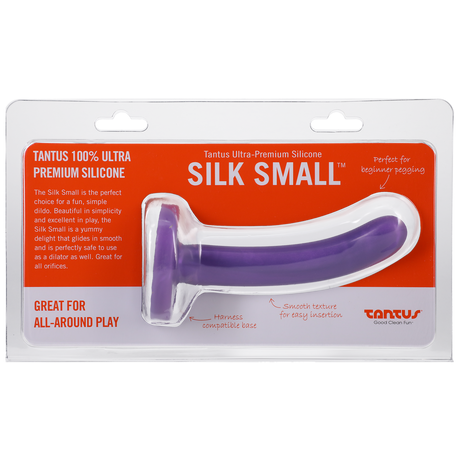 Tantus Silk Small Lavender Firm Dildo — 0.8in x 4.25in - TS1045