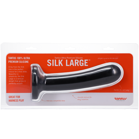 Tantus Silk Dildo — Onyx Medium (1.5" x 7") - TS1298