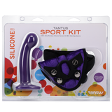 Tantus Sport Harness Kit — Midnight Purple Silicone Dildo & Velvet Harness - TS907MP