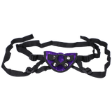 Tantus Sport Harness Kit — Midnight Purple Silicone Dildo & Velvet Harness - TS907MP